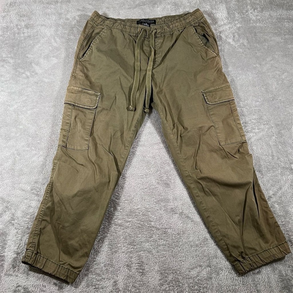 Sanctuary Cargo‎ Pants Men's Size 32 Green Elastic Waist Tapered Ankle Y2K